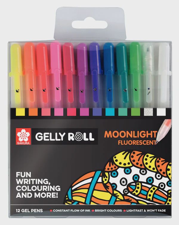 GP Sakura Gelly Roll Set of 12, Bundle: Moonlight