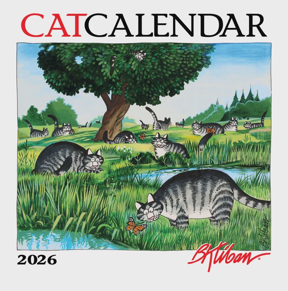 CA 2026 Pomegranate Large Wall Calendar B. Kliban: CatCalendar