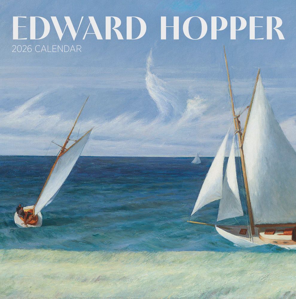 CA 2026 Pomegranate Large Wall Calendar Edward Hopper