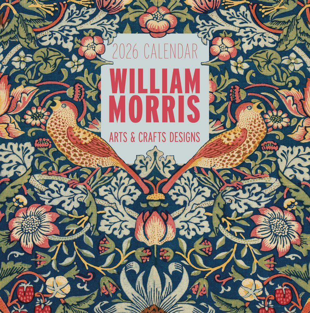 CA 2026 Pomegranate Large Wall Calendar William Morris