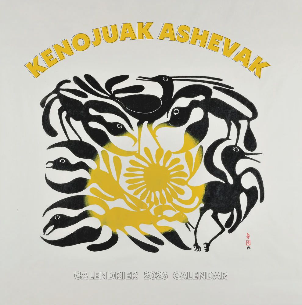 CA 2026 Pomegranate Large Wall Calendar Kenojuak Ashevak (bilingual)