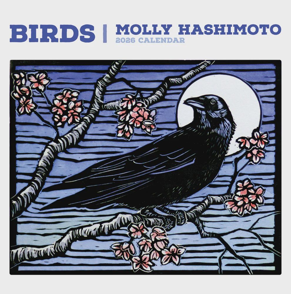 CA 2026 Pomegranate Large Wall Calendar Molly Hashimoto: Birds