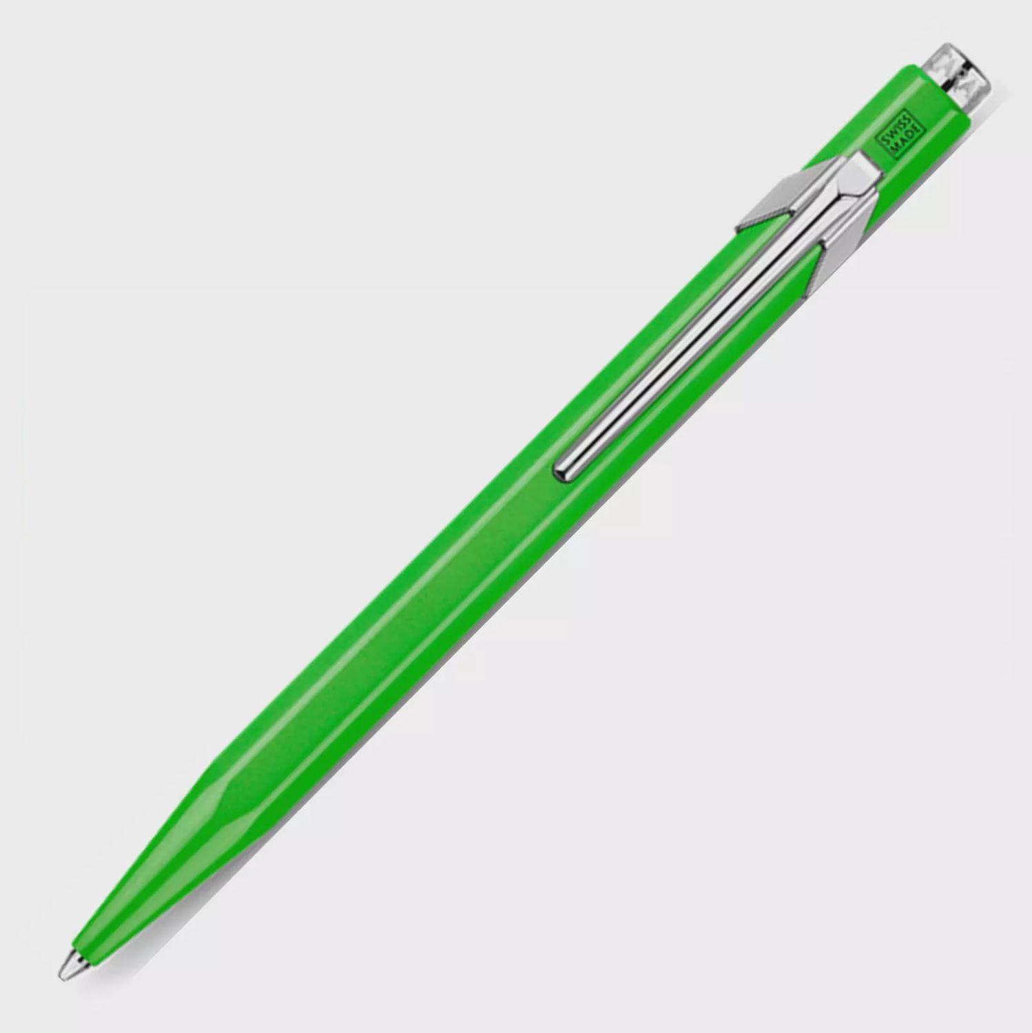BP Caran d&#39;Ache 849: Ballpoint Pen, Blue refill, Green Fluo