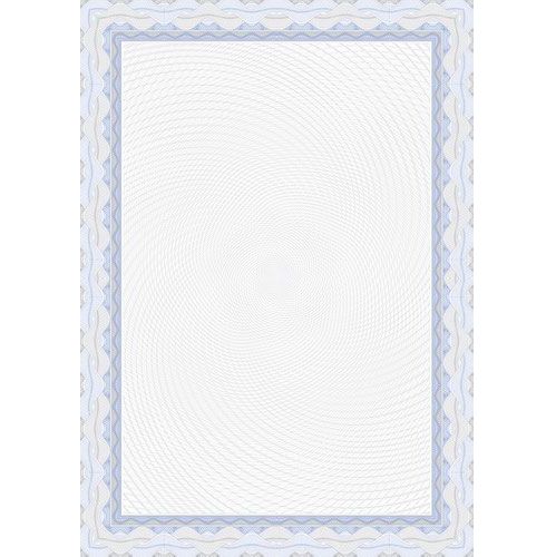 LP A4 High Quality Certificate Paper Single, FINISH: Blue