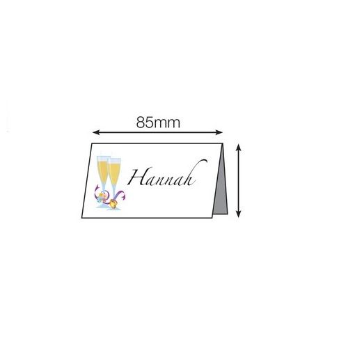 ST White Place Cards 200gsm Singles, Bundle: 85mm x 46mm