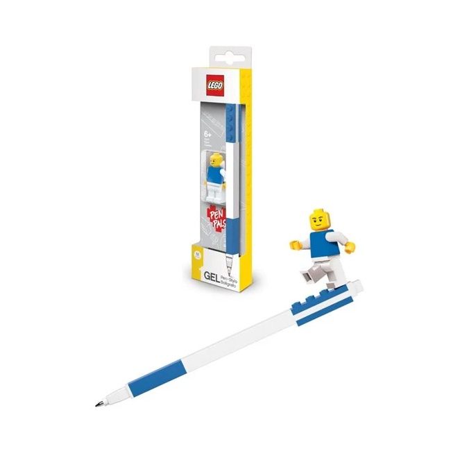 GP Lego Iconic Pen Pal Gel Pen with Minifigure (P12), COLOUR: Blue