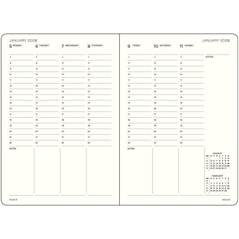 DI Leuchtturm 2026 Week Planner
