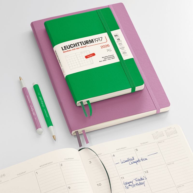 DI Leuchtturm 2026 Monthly Planner with Notebook