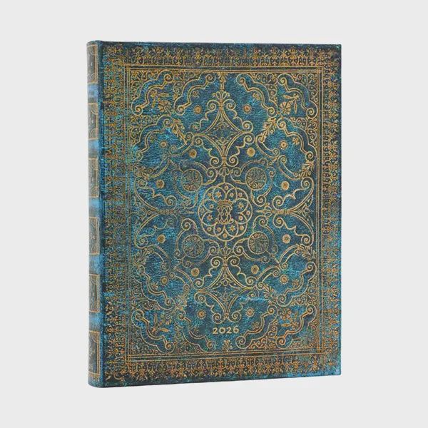 DI 2026 Azure (Equinoxe) Ultra 12-month Day-at-a-Time Hardcover Flexi Dayplanner 2026 (Elastic Band Closure) Hardback