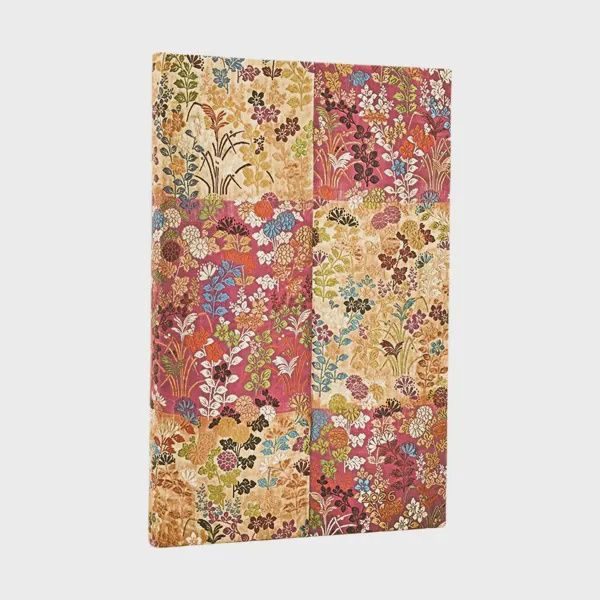 DI 2026 Kara-ori Pink (Japanese Kimono) Maxi 12-month Horizontal Hardcover Flexi Dayplanner 2026 (Elastic Band Closure) Hardback