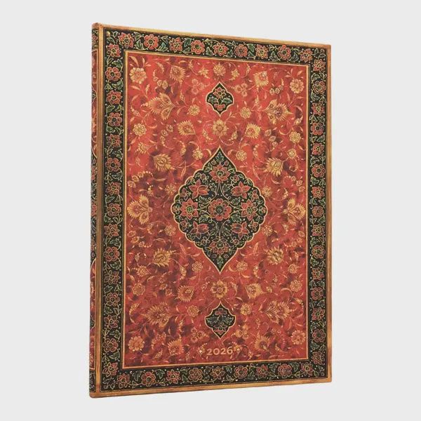 DI 2026 Layla (Persian Poetry) Grande 12-month Vertical Hardcover Flexi Dayplanner 2026 (Elastic Band Closure) Hardback