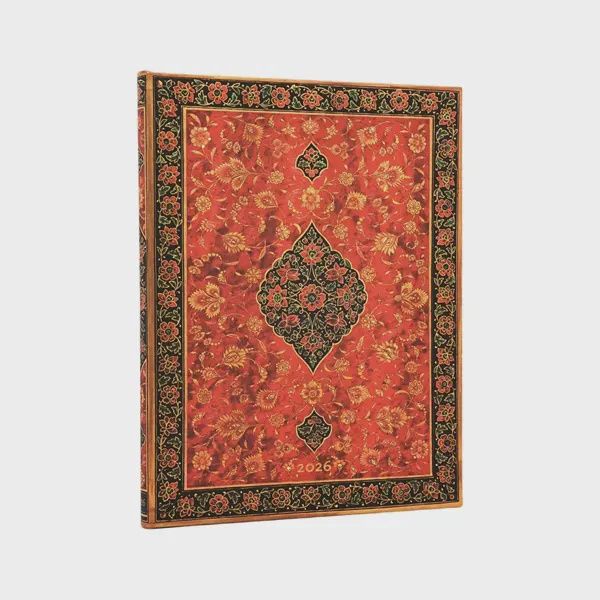 DI 2026 Layla (Persian Poetry) Ultra 12-month Vertical Hardcover Flexi Dayplanner 2026 (Elastic Band Closure) Hardback