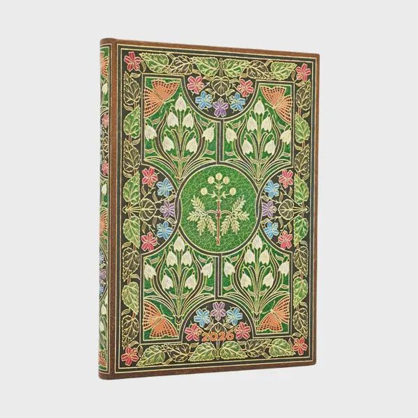DI 2026 Poetry in Bloom Midi 12-month Horizontal Hardcover Flexi Dayplanner 2026 (Elastic Band Closure) Hardback