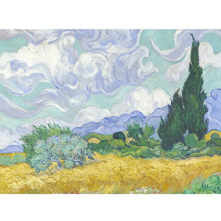 GC Van Gogh Wheatfield with Cyrpresses 1889