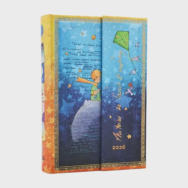 DI 2026 Saint-Exupéry, The Little Prince (Embellished Manuscripts Collection) Mini 12-month Day-at-a-Time Hardcover Flexi Dayplanner 2026 (Wrap Closure) Hardback