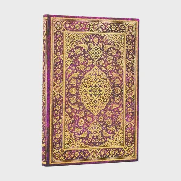 DI 2026 The Orchard (Persian Poetry) Mini 12-month Verso Hardcover Flexi Dayplanner 2026 (Elastic Band Closure) Hardback