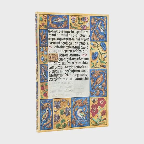 DI 2026 Spinola Hours (Ancient Illumination) Maxi 12-month Vertical Hardcover Flexi Dayplanner 2026 (Elastic Band Closure) Hardback