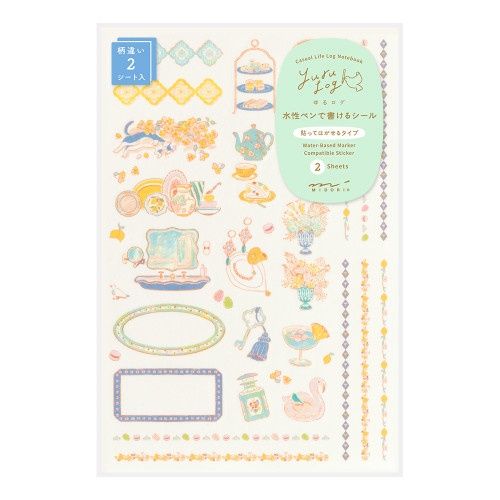 SK Midori Yuru Log Decoration Sticker 2 Sheets Travel &amp; Hotel