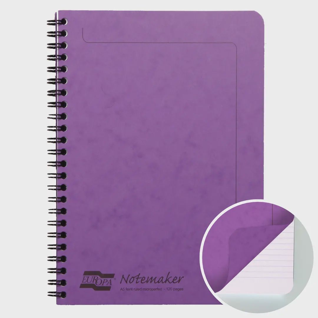 NB Clairefontaine Europa Notemaker A5 Lined Violet