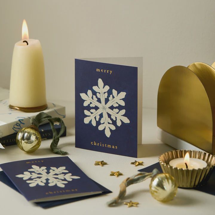 GCX No. 23 Snowflake 'Merry Christmas' Mini Greeting Card