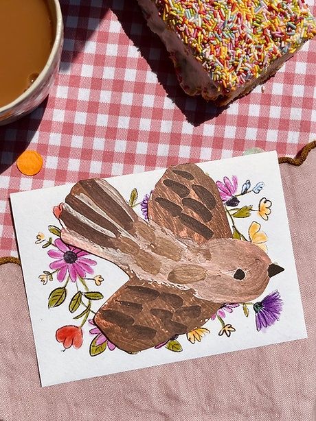 GC Swooping Bird Greeting Card