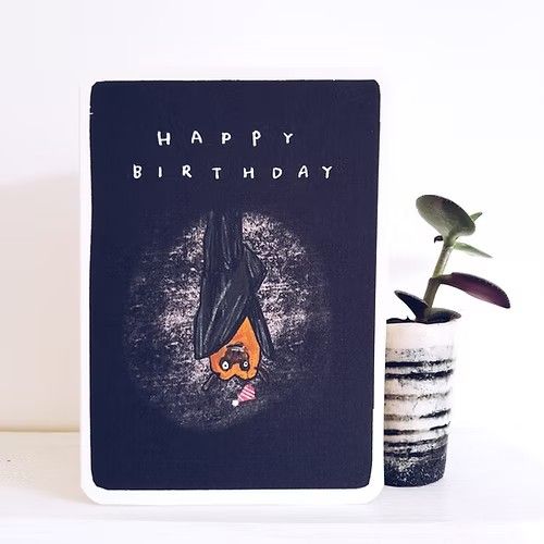 GC Birthday Bat Greetings Card