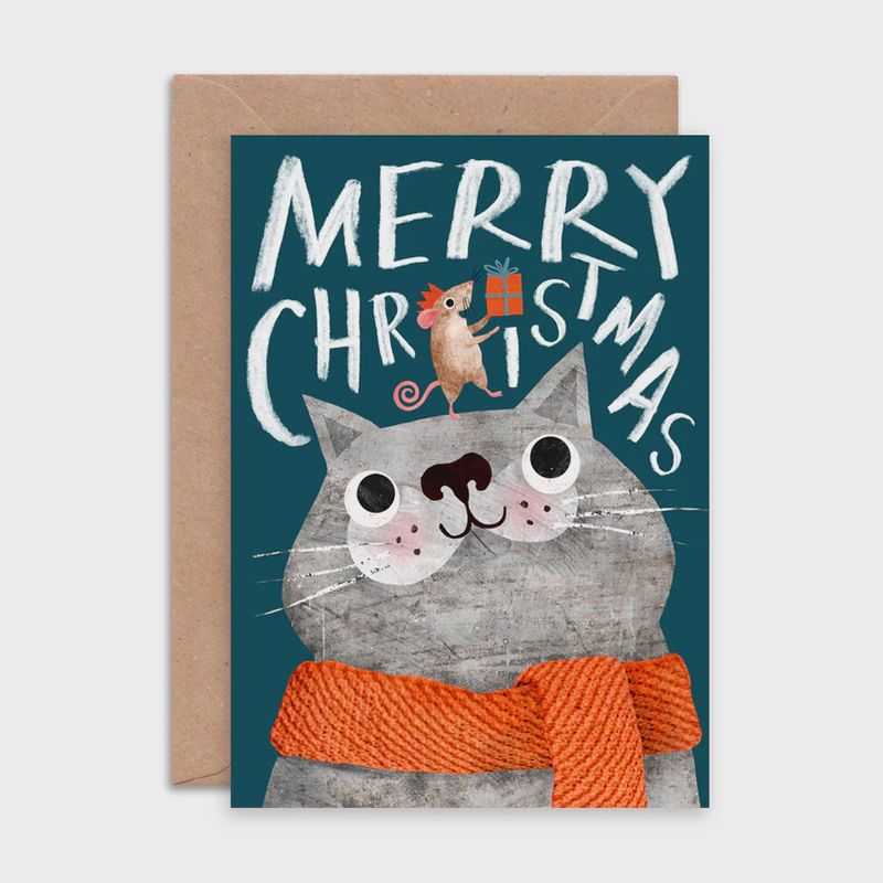 GCX Cat and Mouse Christams card