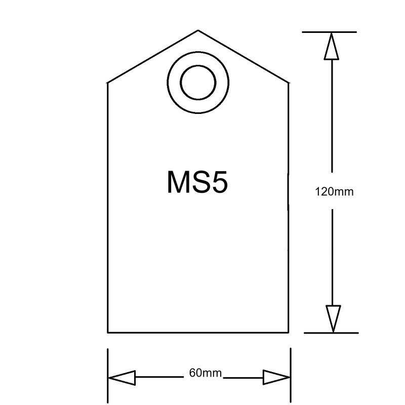 GT 12MS5 Manilla Stringed Tags (Large)(PP1000)