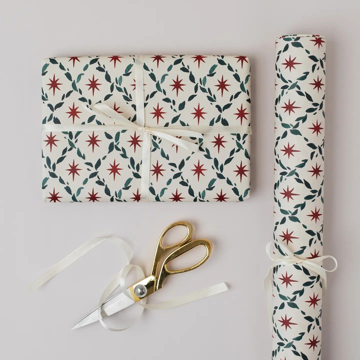 GWX Diamond Star Botanical Luxury Christmas Gift Wrap