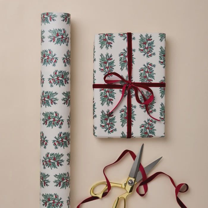 GWX Fir Botanical Christmas Luxury Gift Wrap