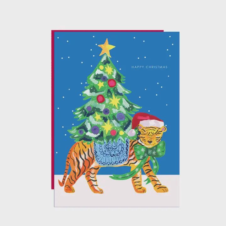 GCX Tiger in the Snow&#39; Christmas Greetings Card