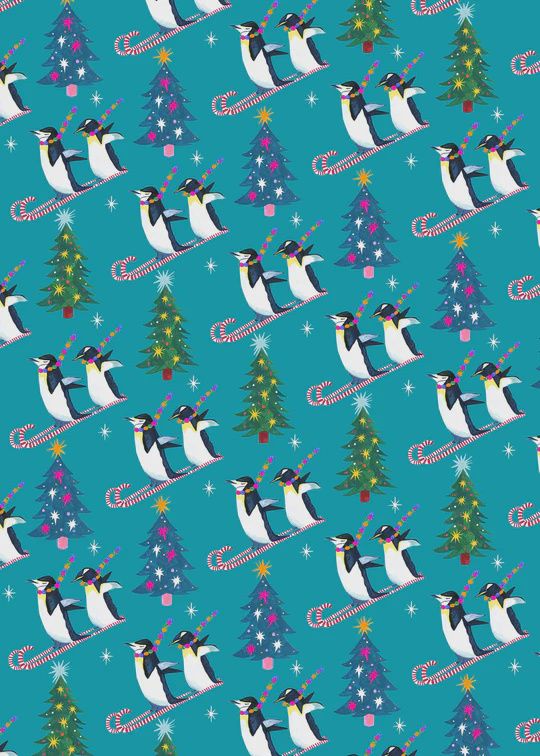 GWX Penguin Race Luxury Giftwrap