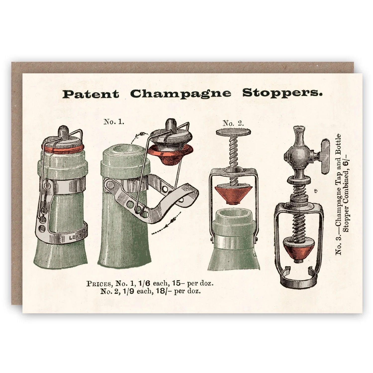 GC Patent Champagne Greeting Card