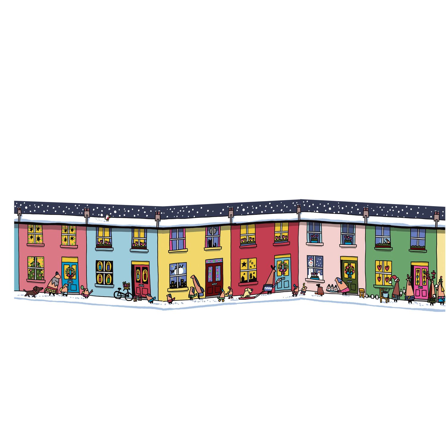 GCX Lisa Fold Out Card Christmas Street