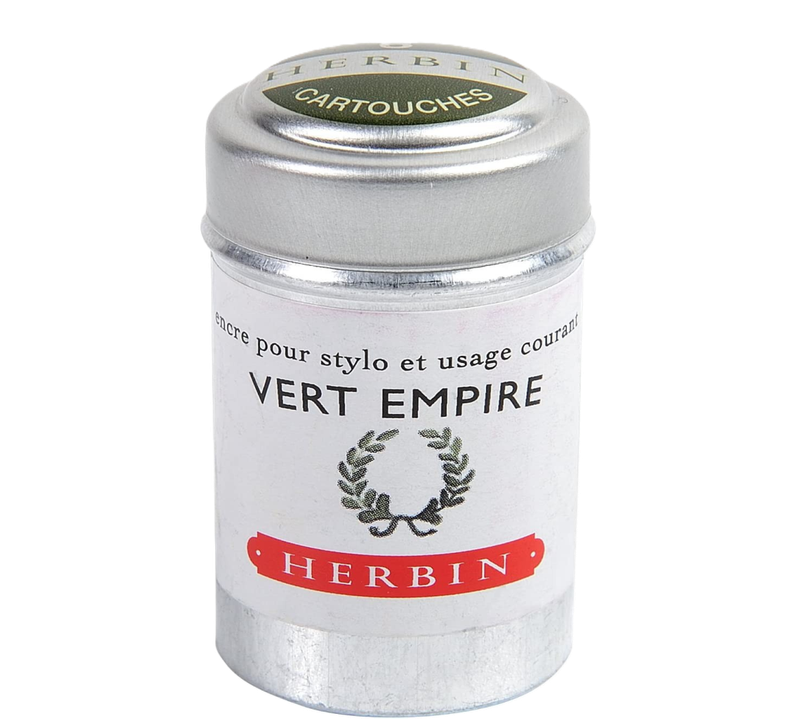 RE Herbin Cartridges Box 6 Vert Empire