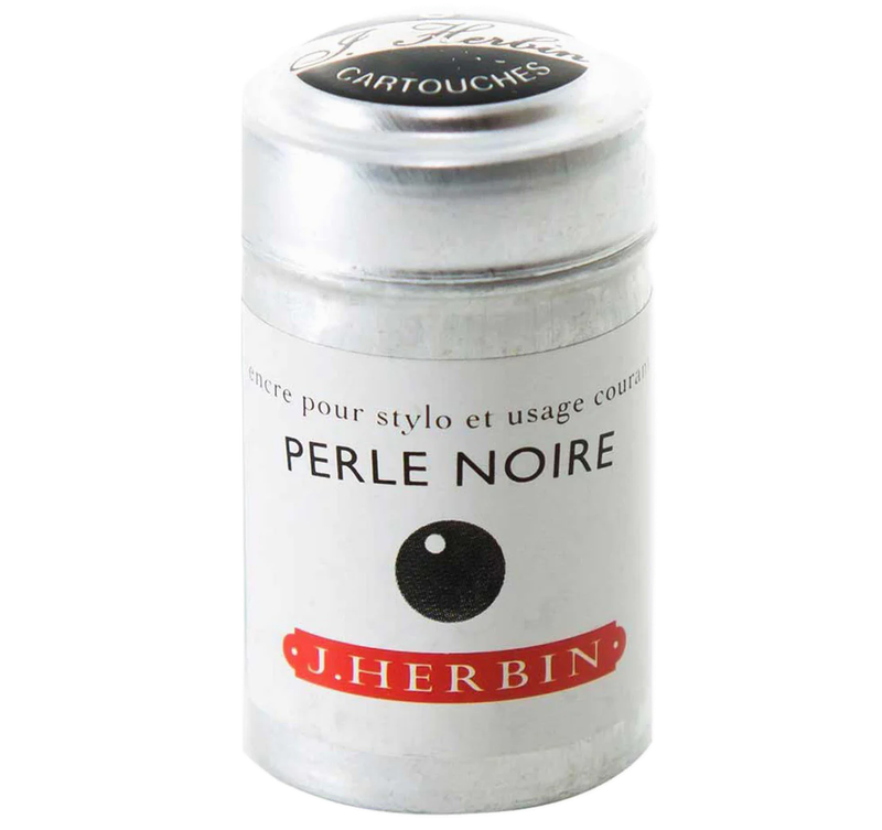 RE Herbin Cartridges Box 6 Perle Noir