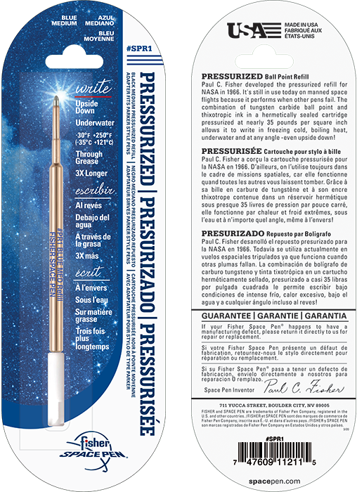 RE Space Pen Blue Medium