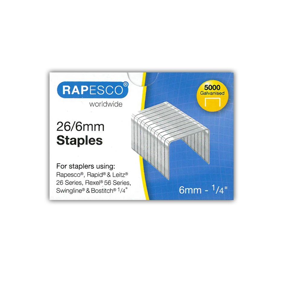 ST Rapesco 5000 Staples 26/6mm