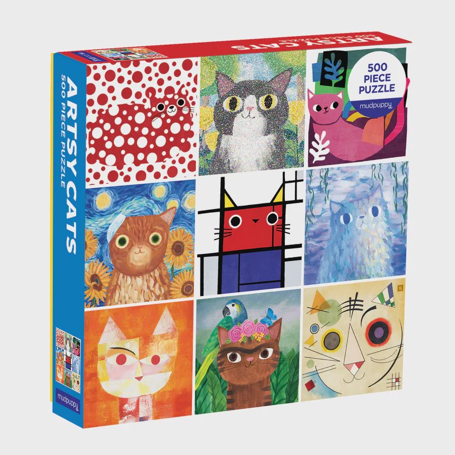 JS Artsy Cats 500PC Family Pzl