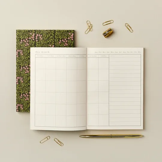 NB Green Flora Weekly Planner - undated