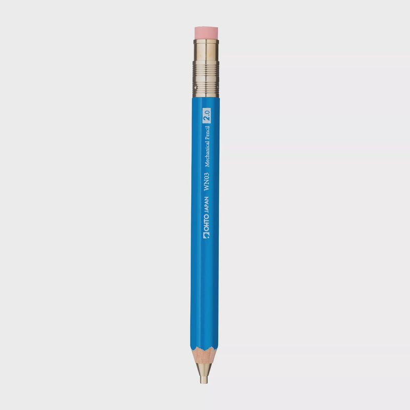 PE Wooden Mechanical Pencil 2.0 OHTO - Blue (5)