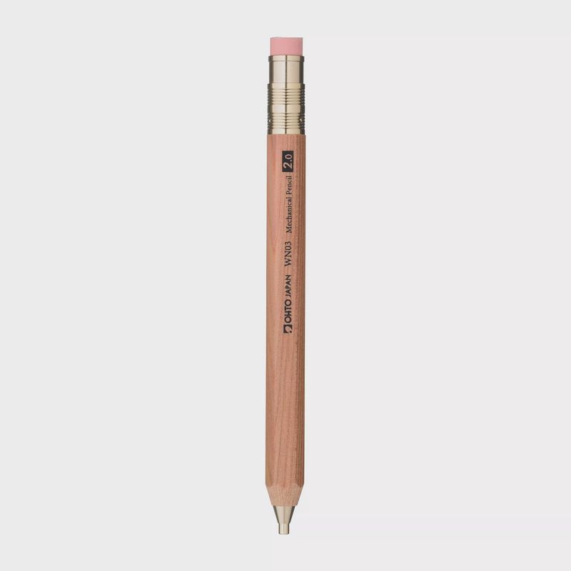 PE Wooden Mechanical Pencil 2.0 OHTO - Natural (5)
