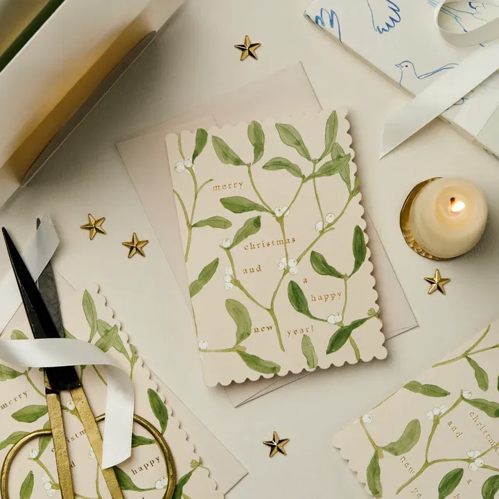 GCX Mistletoe 'Merry Christmas' Greeting Card