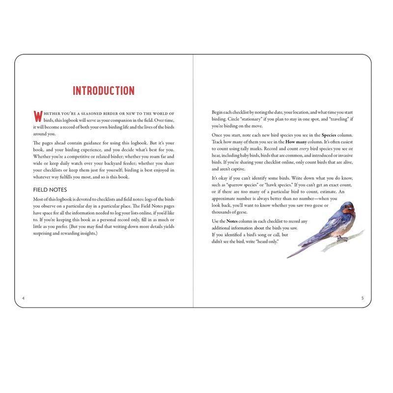 NB The Birders Log Book