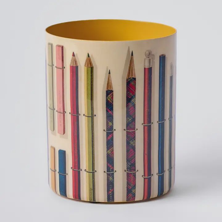 GF Enamel Everything Pots - various designs, Design: Vintage Pencils &amp; Chalks