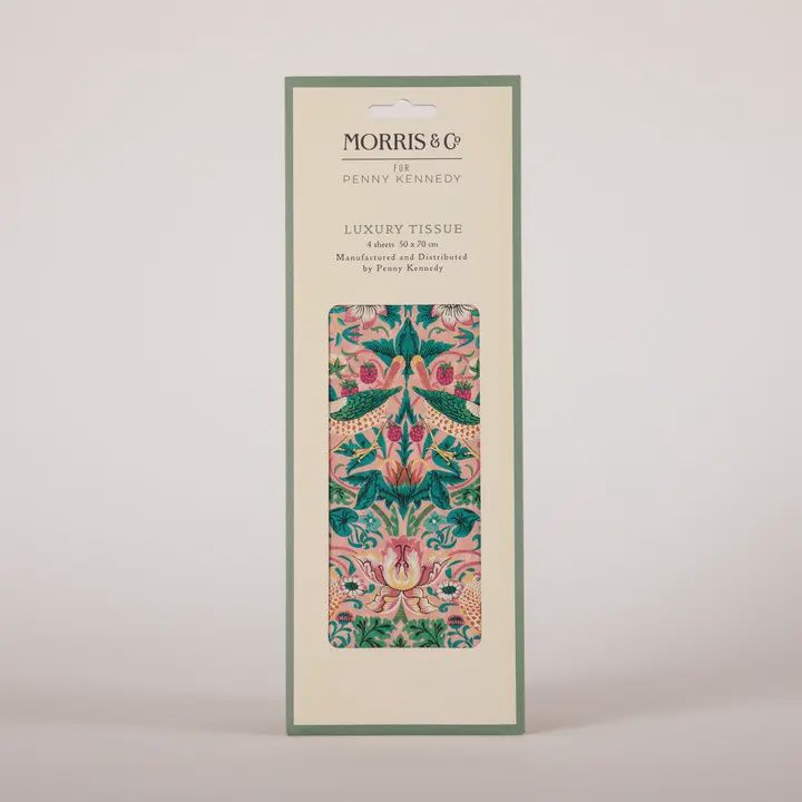 TI Strawberry Thief Blush Morris &amp; Co Tissue