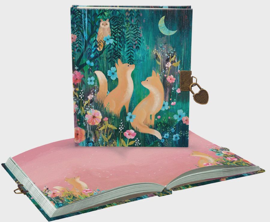 NB Roger la Borde Lockable Journal, Title: Moonlit Meadow