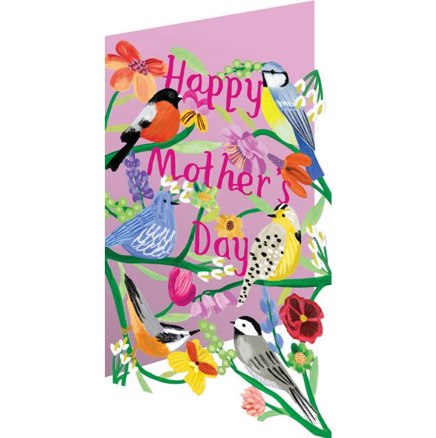 GCM Happy Mothers Day Birdhaven Lasercut