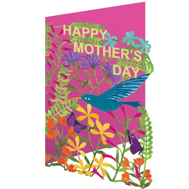 GCM Happy Mother's Day Hummingbird Lasercut