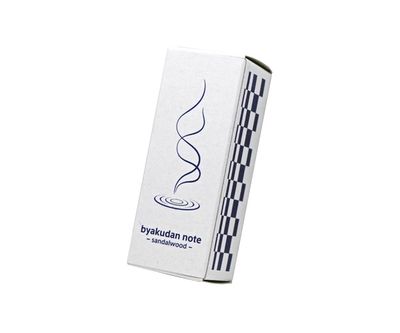 GF BYAKUDAN NOTE Pure Sandalwood incense half sticks petit box